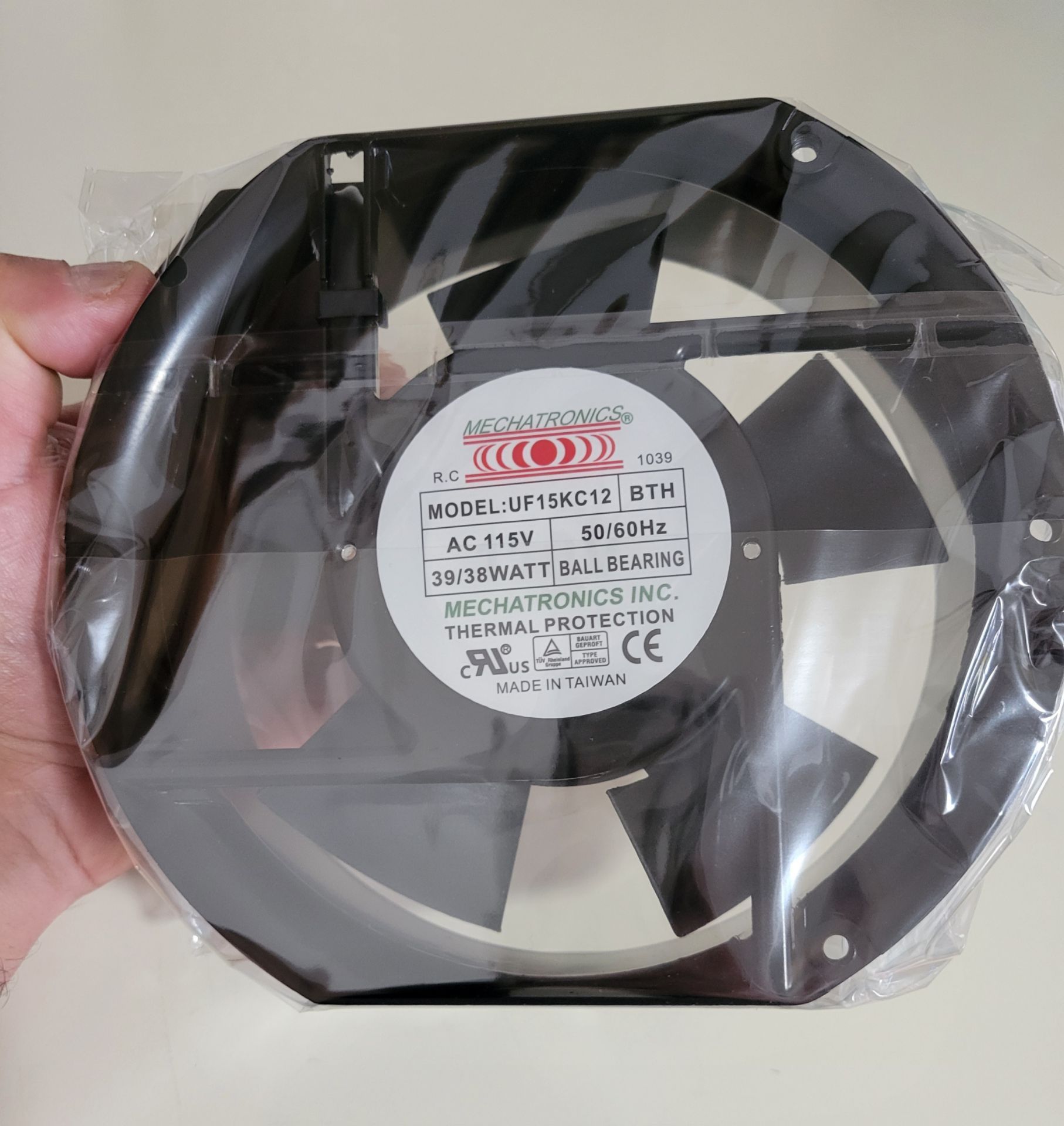 Mechatronics UF15KC12 BTH 115V 39/38W 17251 Cooling Fan / NEW - photo 2