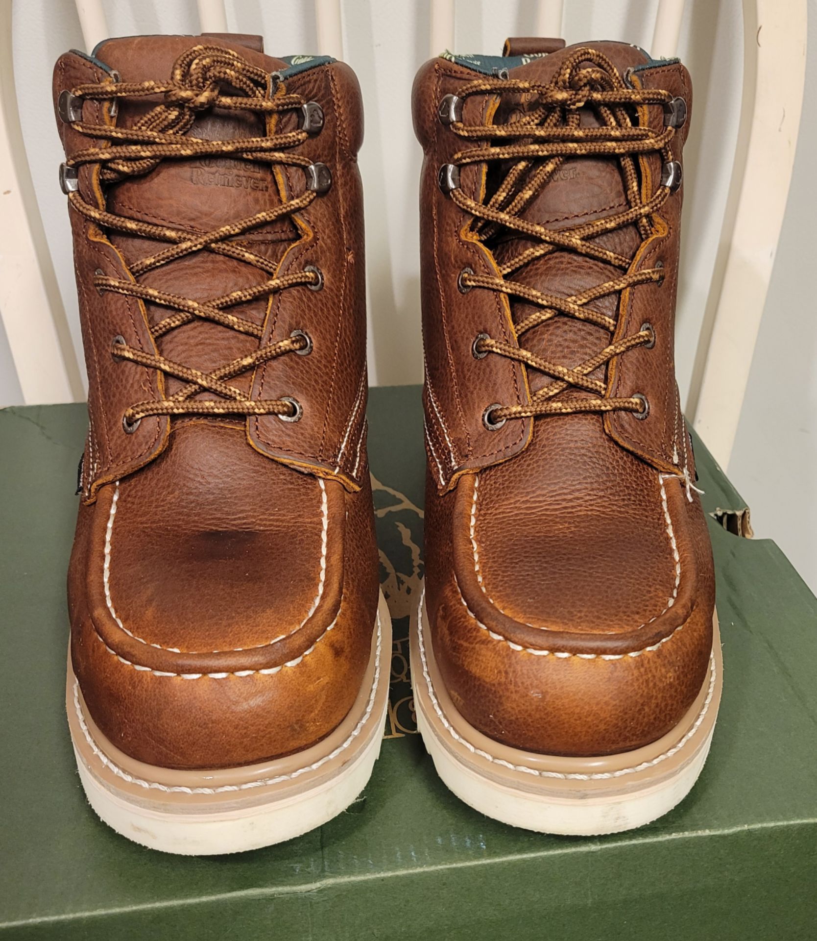 Golden Retriever Primitive Waterproof Steel Toe Boots Size 12 - photo 3