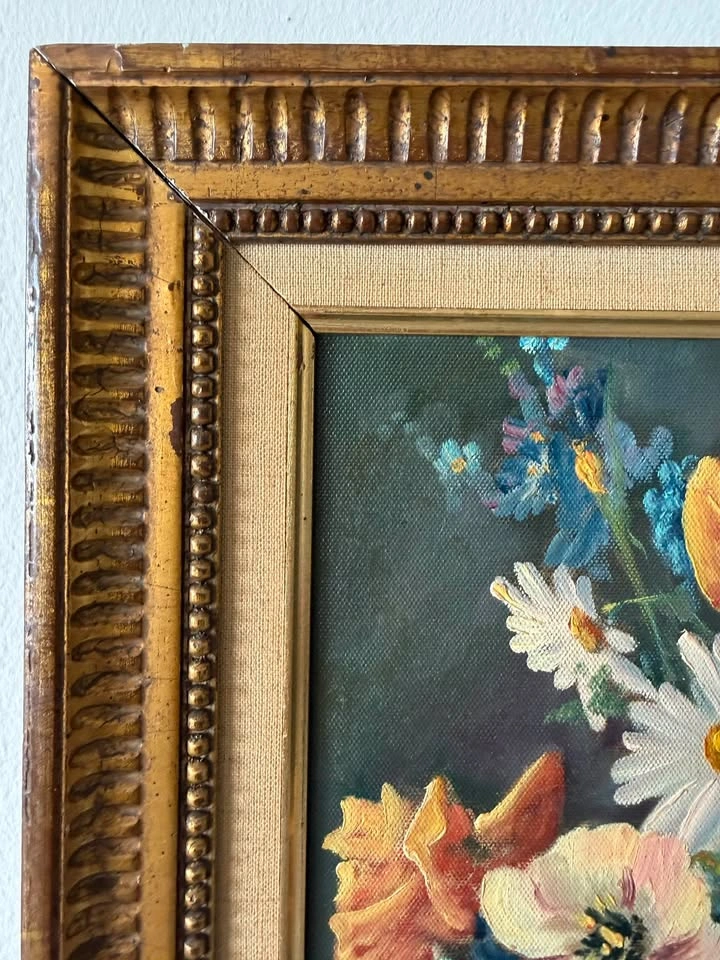 Vintage Signed Italian Oil Painting Still Life by S. Cocco - photo 5