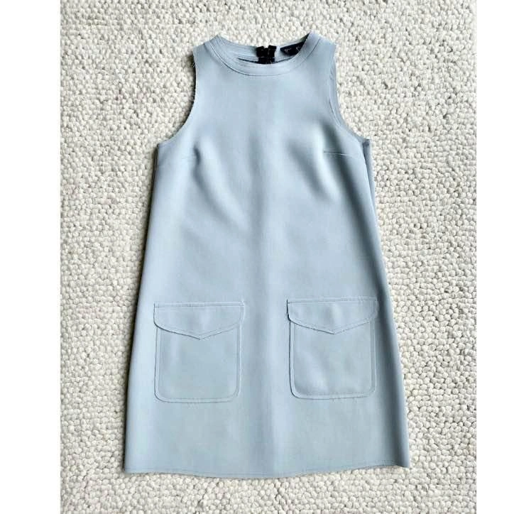 Topshop Sleeveless Shift Mini Dress