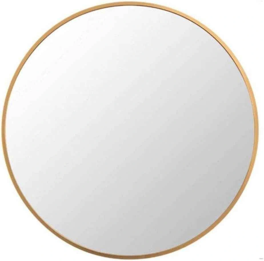 HCD Roxana 32 Inch Round Distressed Gold Wall Mirror - photo 4
