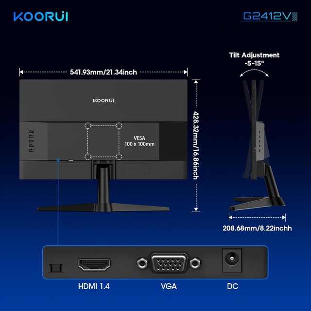 KOORUI 24 Inch Gaming Monitor - photo 4