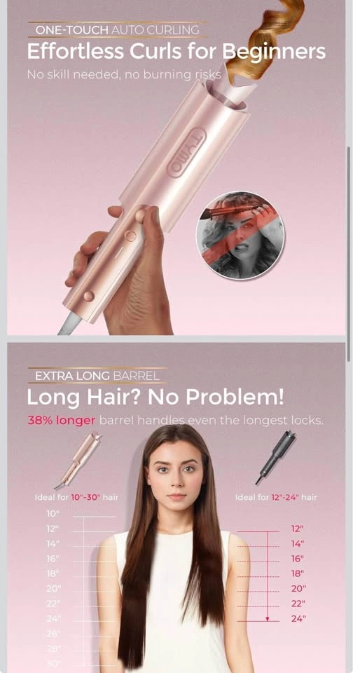 TYMO CurlPro Plus 1.25” Automatic Curling Iron - photo 2