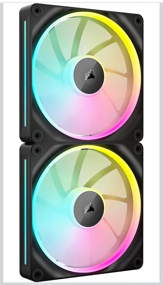 CORSAIR iCUE LINK LX140 RGB 140mm PWM Fans 2-Pack with System Hu