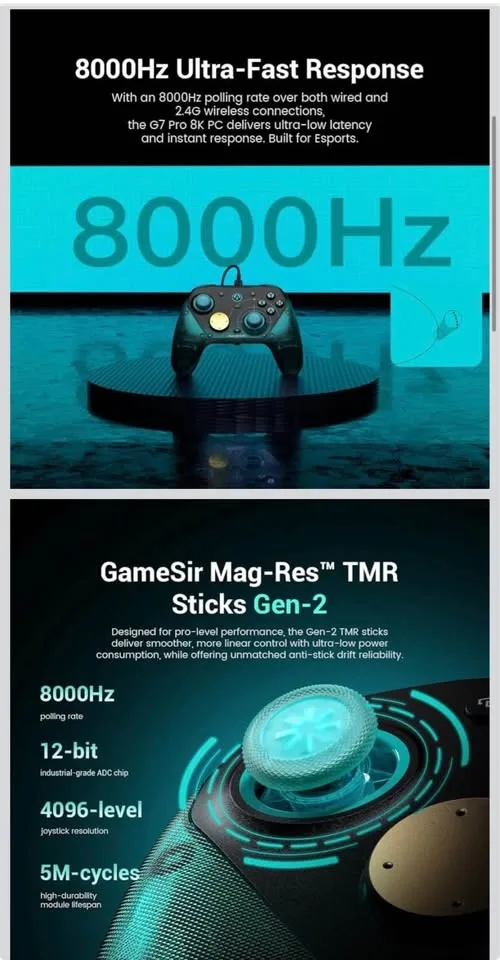 GameSir G7 Pro 8K Wireless Controller - Aimlabs Edition - photo 2