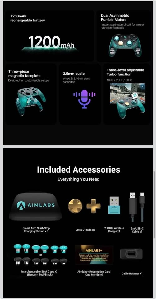 GameSir G7 Pro 8K Wireless Controller - Aimlabs Edition - photo 4