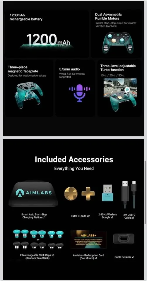 GameSir G7 Pro 8K Wireless Controller - Aimlabs Edition - photo 4