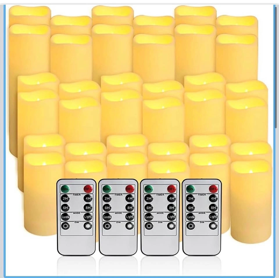36 Pack Flameless Waterproof LED Candles with Remote Control