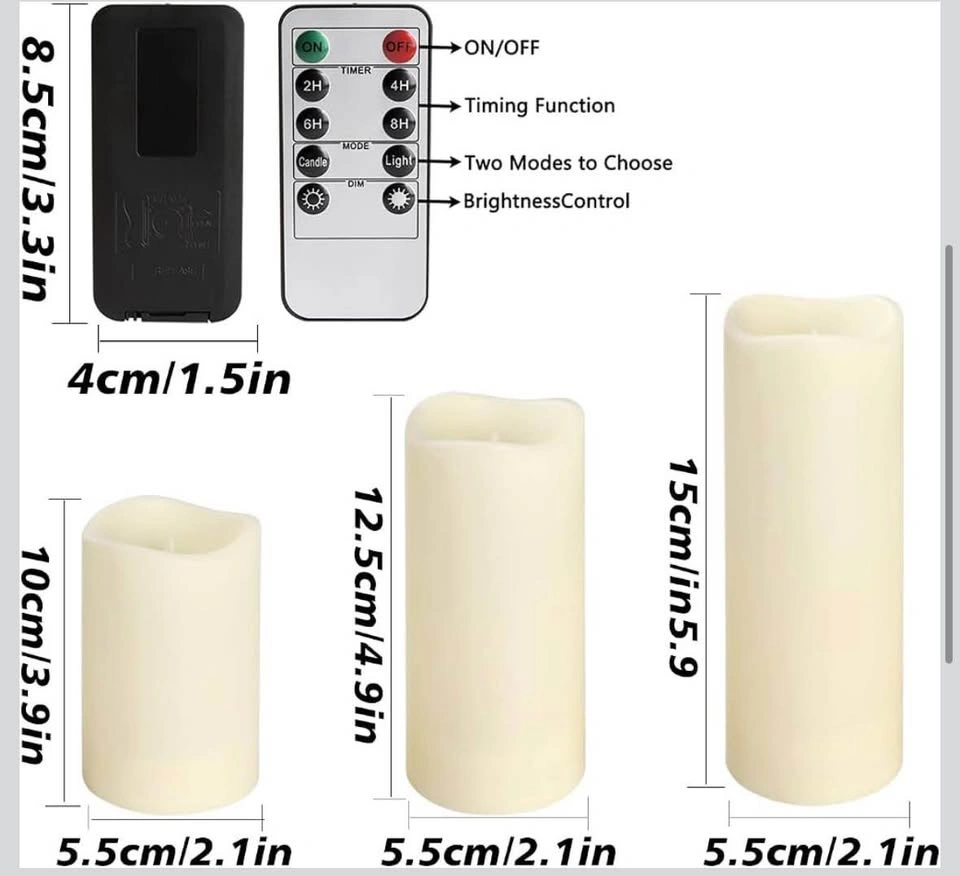 36 Pack Flameless Waterproof LED Candles with Remote Control - photo 3