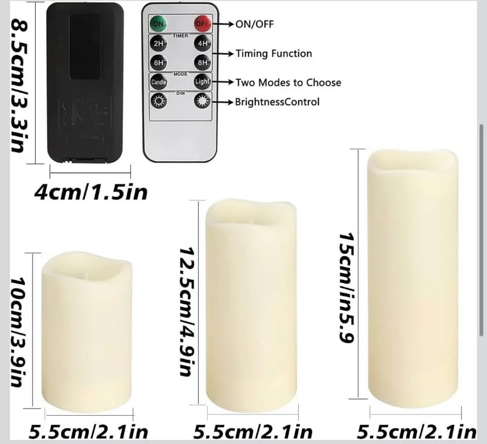 36 Pack Flameless Waterproof LED Candles with Remote Control - photo 3