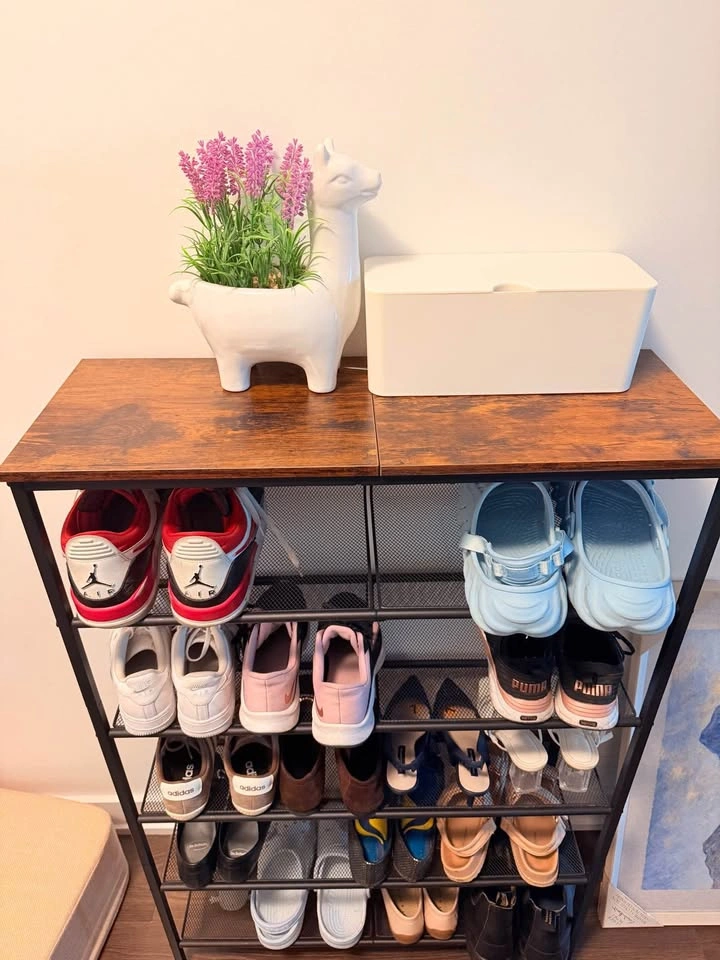 5-Tier Industrial Shoe Rack Storage Organizer - photo 2