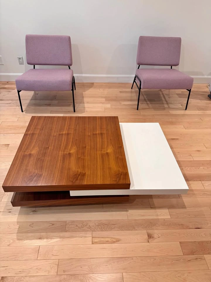Modern Rotating Square Coffee Table