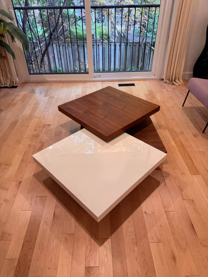 Modern Rotating Square Coffee Table - photo 3