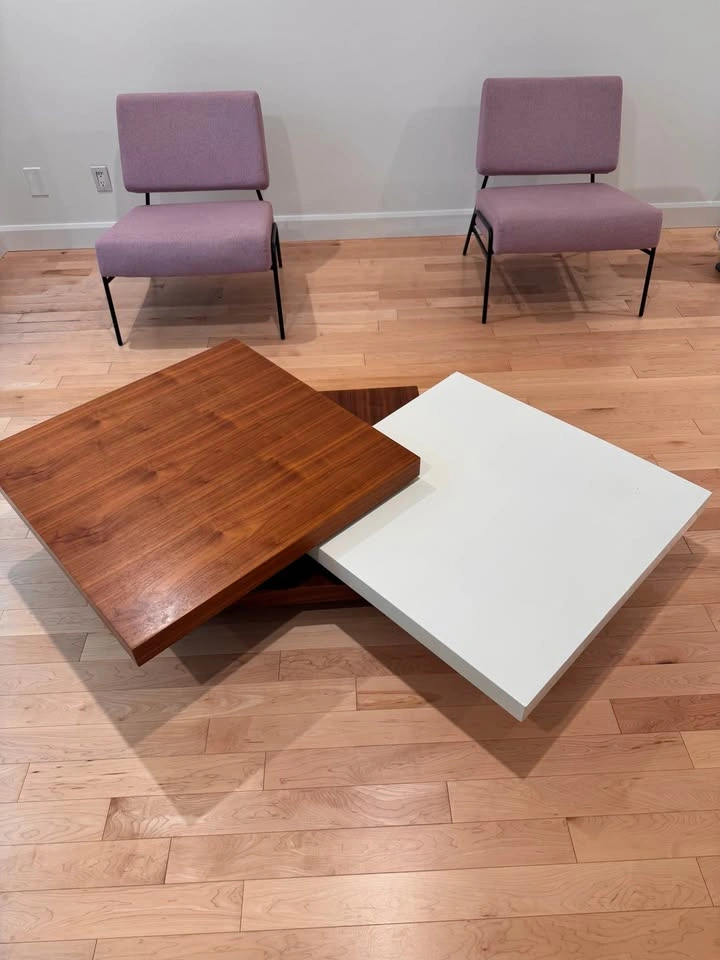 Modern Rotating Square Coffee Table - photo 4