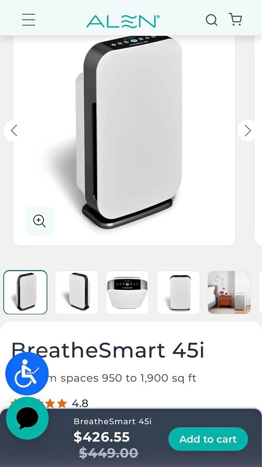 Alen BreatheSmart 45i Air Purifier