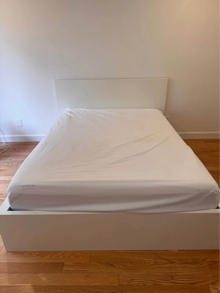 Ikea White Queen Bed Frame - photo 4