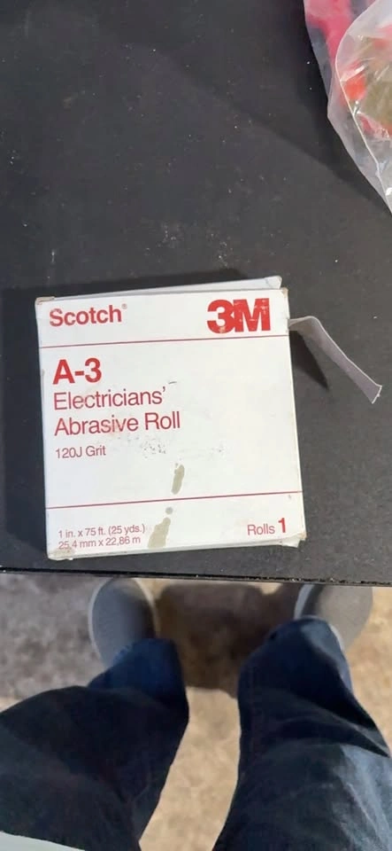 Scotch 3M A-3 Electricians' Abrasive Roll 120J Grit 1 in. x 75 f
