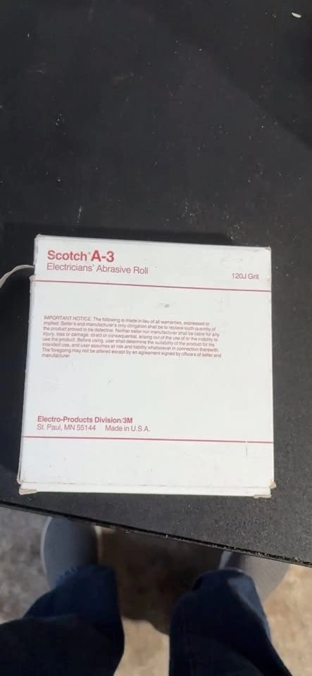 Scotch 3M A-3 Electricians' Abrasive Roll 120J Grit 1 in. x 75 f - photo 2