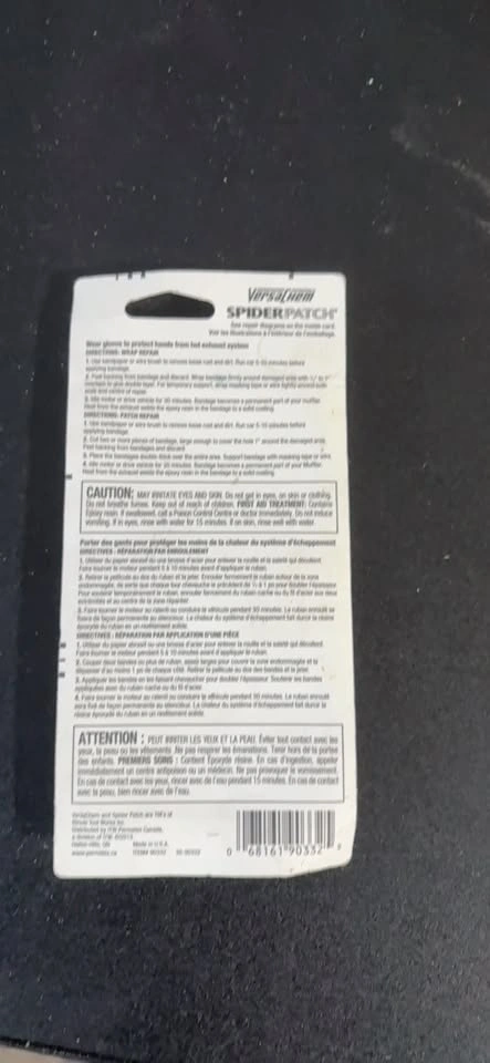 Versachem Spiderpatch Jumbo Size Muffler & Tailpipe Bandage 0033 - photo 2