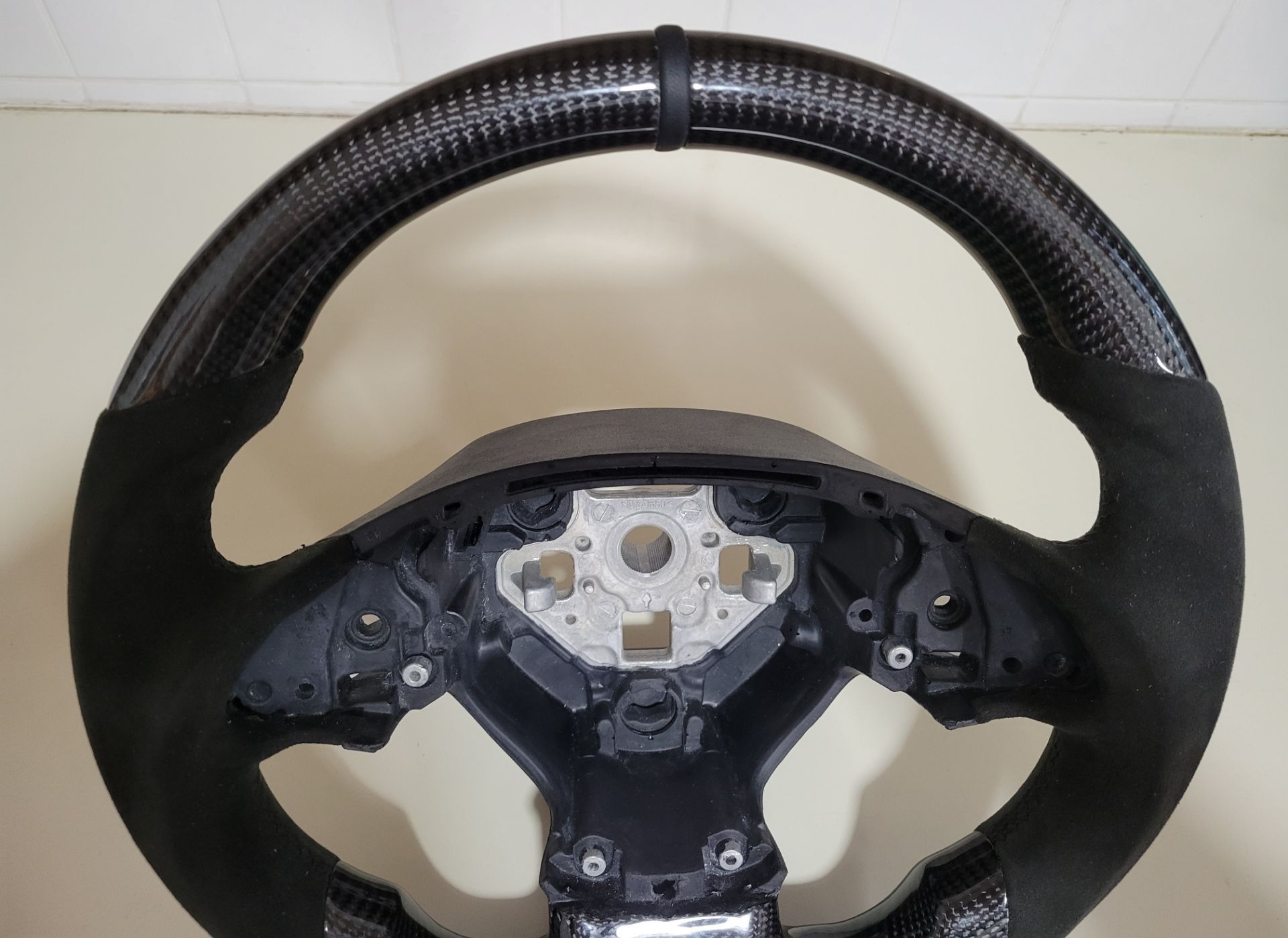 Alcantara Real Carbon Fiber Steering Wheel For Corvette Camaro - photo 2