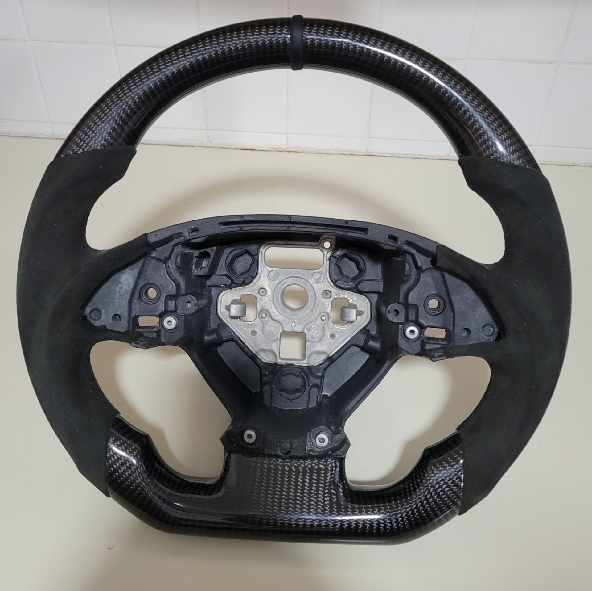 Alcantara Real Carbon Fiber Steering Wheel For Corvette Camaro - photo 3
