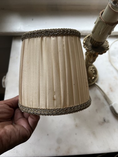 Vintage Brass Hollywood Regency Boudoir Lamps - Pair - photo 3