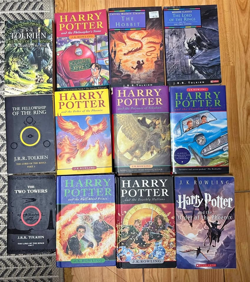 Fantasy Books Bundle- Harry Potter, TLOR, & The Hobbit