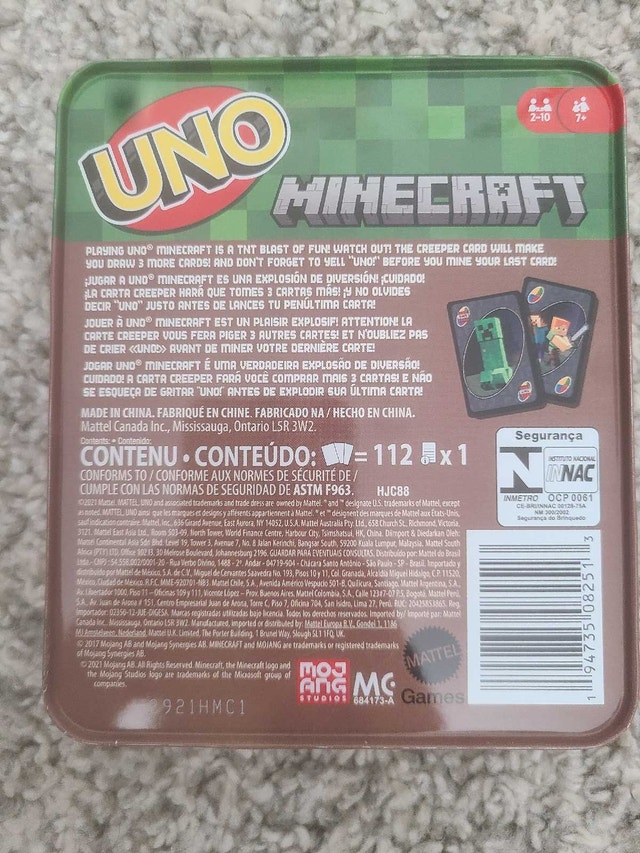 UNO Minecraft Card Game - photo 2