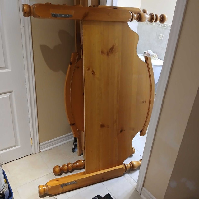 Wooden Bedframe, Two Drawer Dresser
