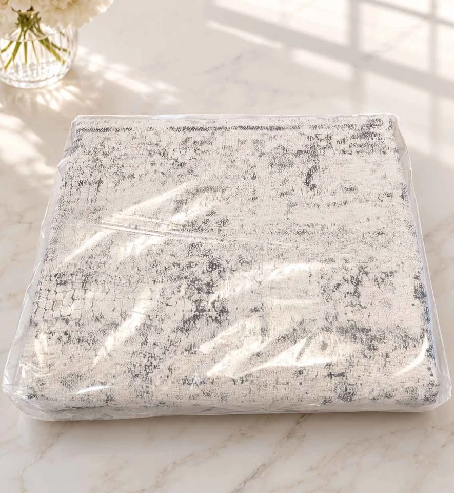 Black & White Washable Area Rug – 9×12 ft - photo 4