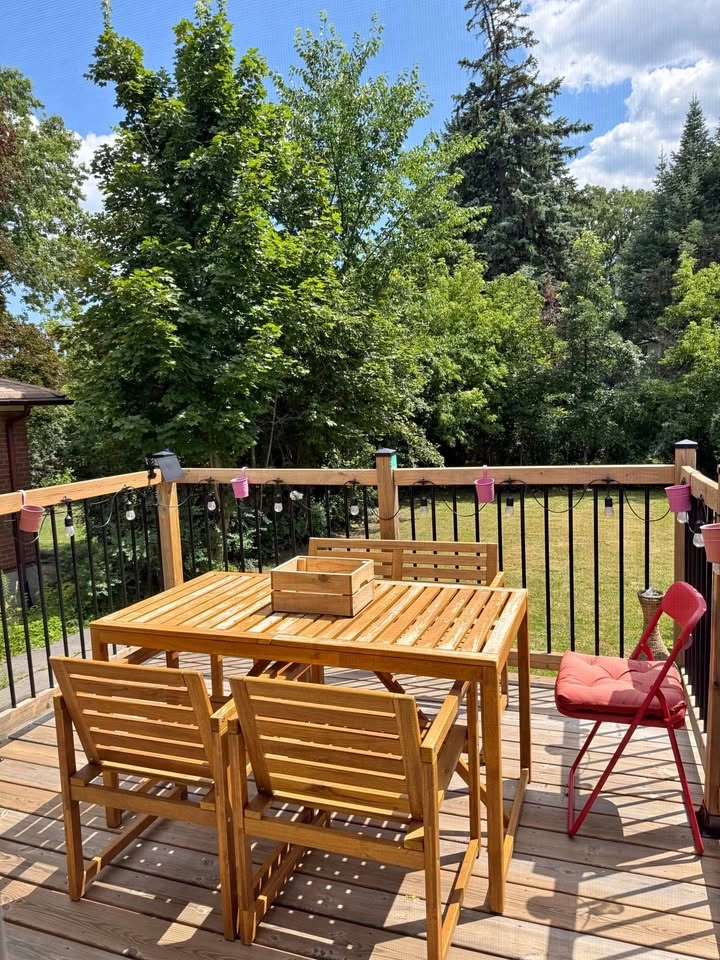 IKEA ÄPPLARÖ Outdoor Patio Dining Set – Table + 4 Chairs