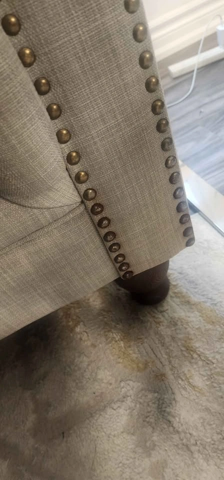 Light Grey Tufted Sofa (2 available) - photo 3