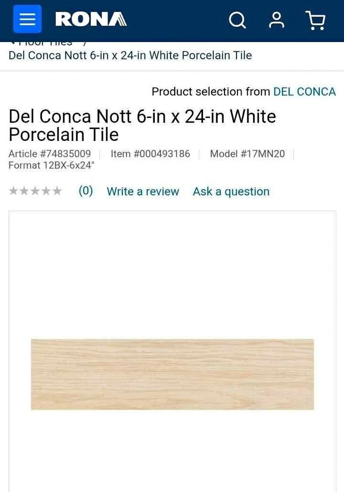 Porcelain Floor and Wall Tile (5 boxes)