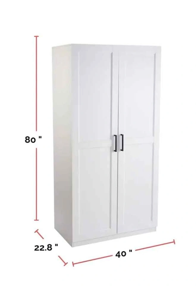CANVAS Kelsey 40 Inch Wide Wardrobe Closet, White, New - photo 4