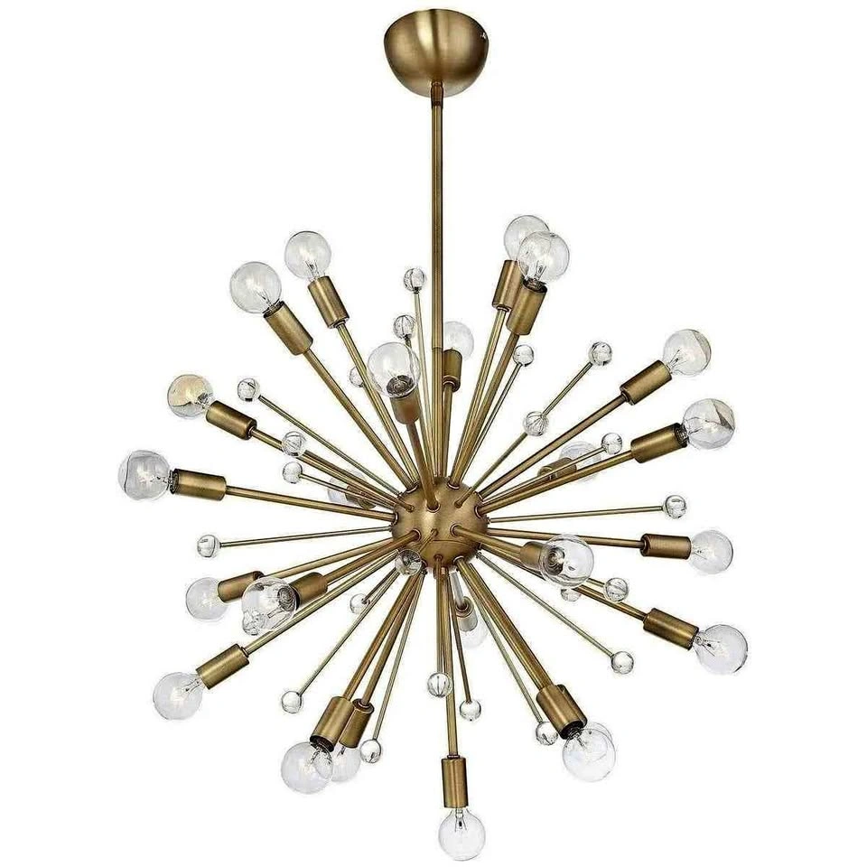 Savoy House Galea 24 Light Chandelier Warm Brass, BRAND NEW