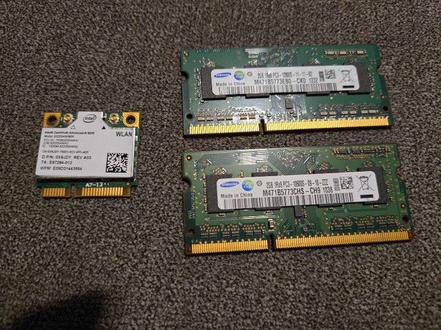 Samsung RAM 4GB and Intel WLAN Card Bundle