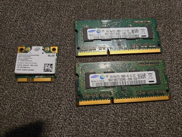 Samsung RAM 4GB and Intel WLAN Card Bundle
