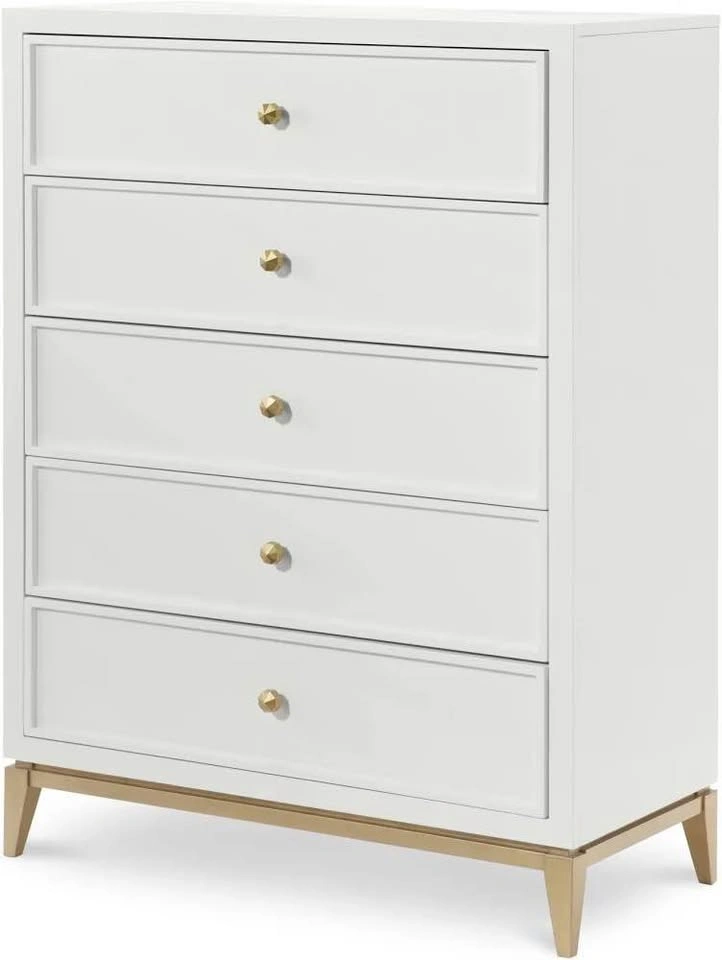 Rachael Ray Highline Chelsea 5-Drawer Chest – White - photo 5