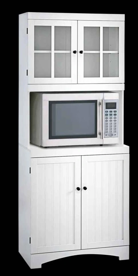 For Living 4-Door Freestanding Kitchen Pantry, Cream, NEW - photo 2