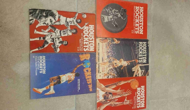 Houston Rockets NBA vintage media guides