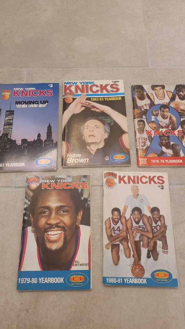 New York Knicks NBA vintage media guides