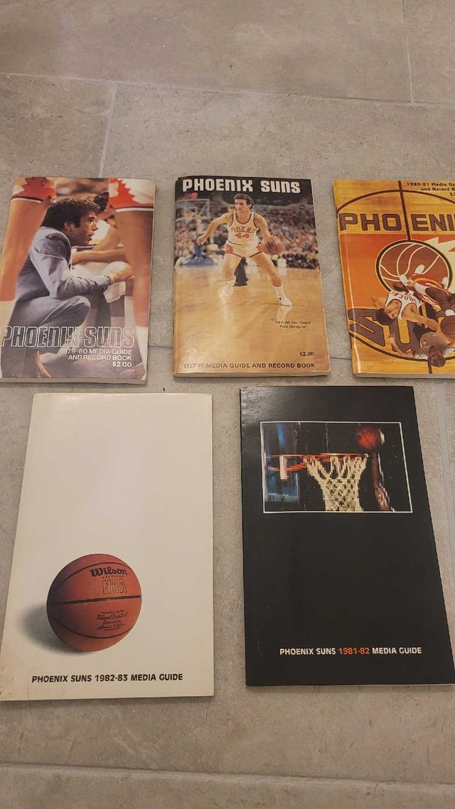 Pheonix Suns NBA vintage media guides
