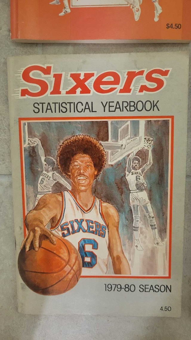 Philadelphia 76ers vintage NBA stat yearbooks - photo 2