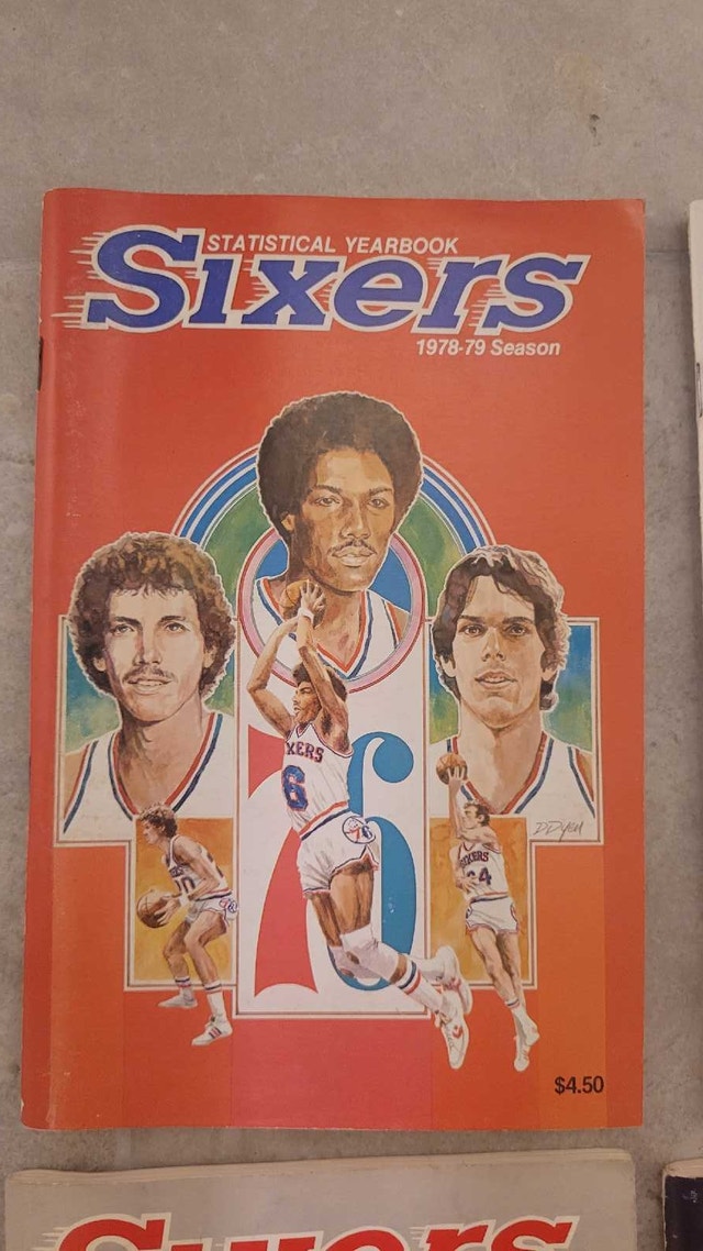 Philadelphia 76ers vintage NBA stat yearbooks - photo 5