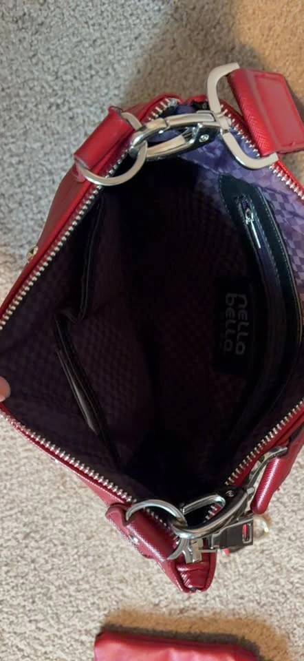 Nella Bella Red Bags (purses) with interchangeable straps - photo 3