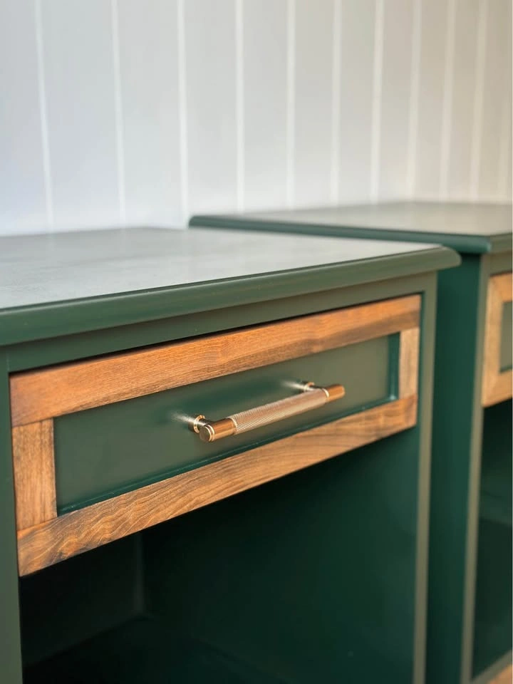Solid Wood Nightstands | Royal Green - photo 4