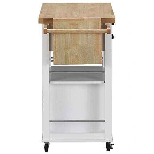 ACME Kitchen Island Cart Cabinet with Spice, Towel Rack - photo 4