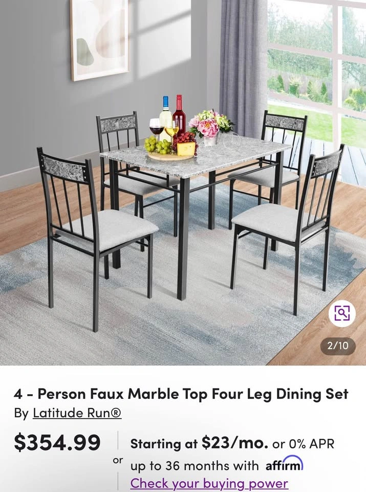 5 piece Dining table set - photo 3