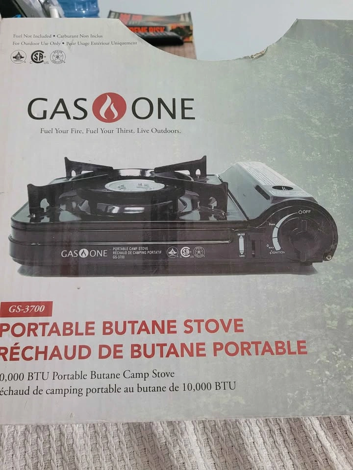 NEW & UNOPENED Gas One Portable Butane Stove – $40