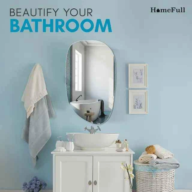 BRAND NEW HomeFull 24"x36" Frameless Irregular Mirror - photo 4